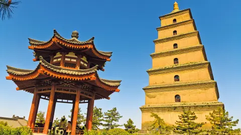 Große Wildganspagode Xian-placeholder