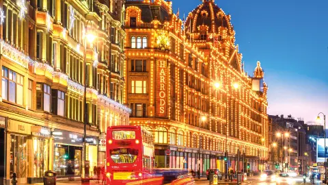 Leuchtendes Kaufhaus Harrods-placeholder